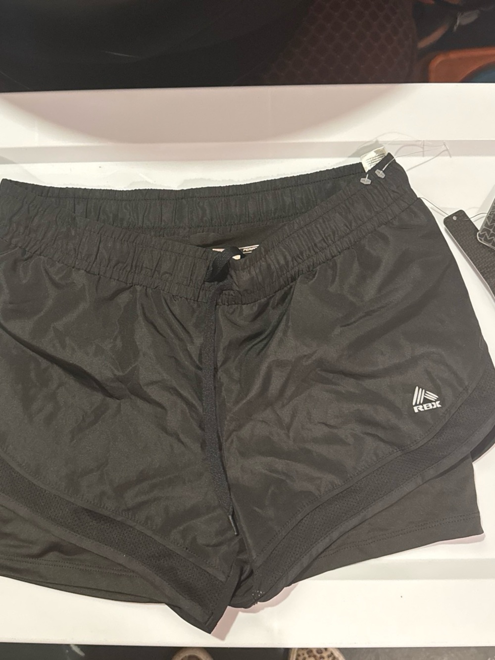 RBX Black Athletic Running Shorts